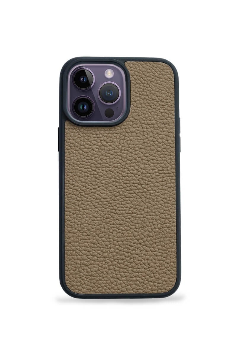 Deri iPhone Kılıf 12 Pro Max Vizon Togo