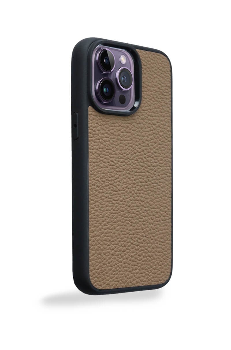 Deri iPhone Kılıf 12 Pro Max Vizon Togo