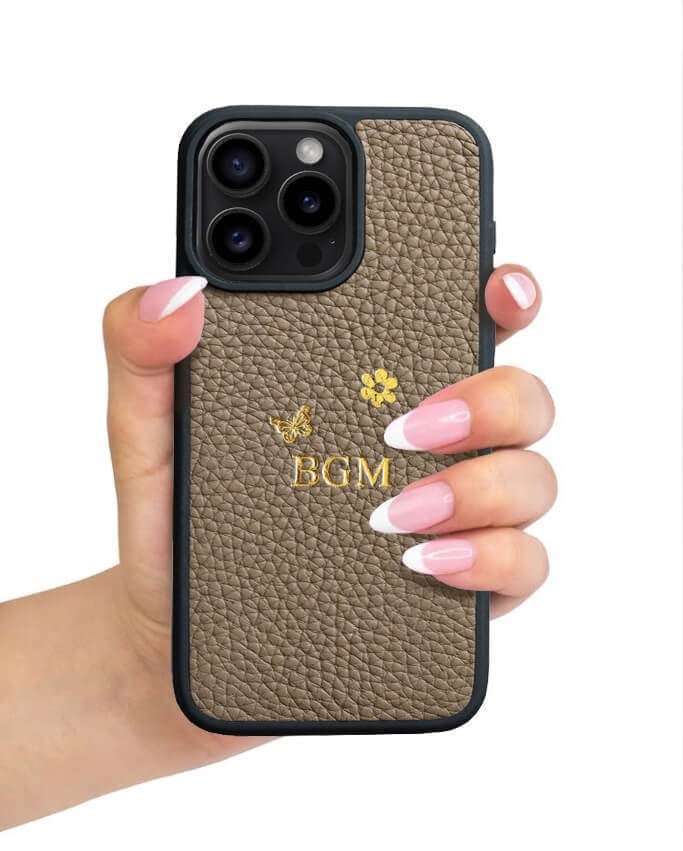 Deri iPhone Kılıf 12 Pro Max Vizon Togo
