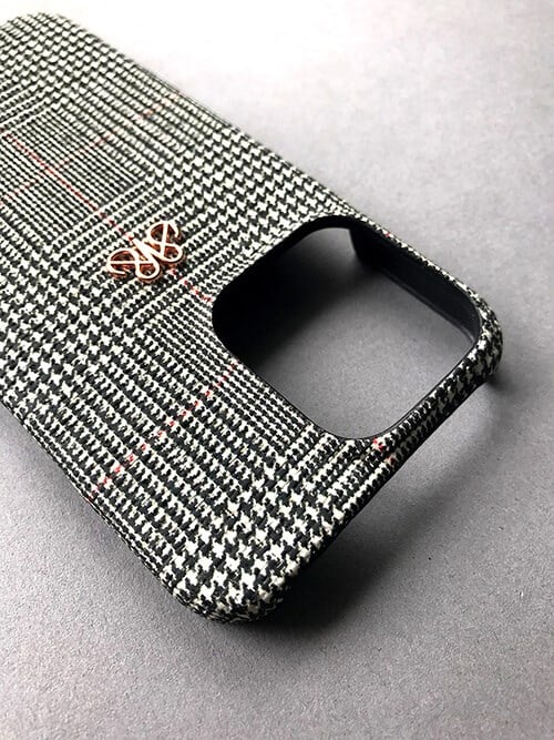 Deri iPhone Kılıf 13 Mini Ekose