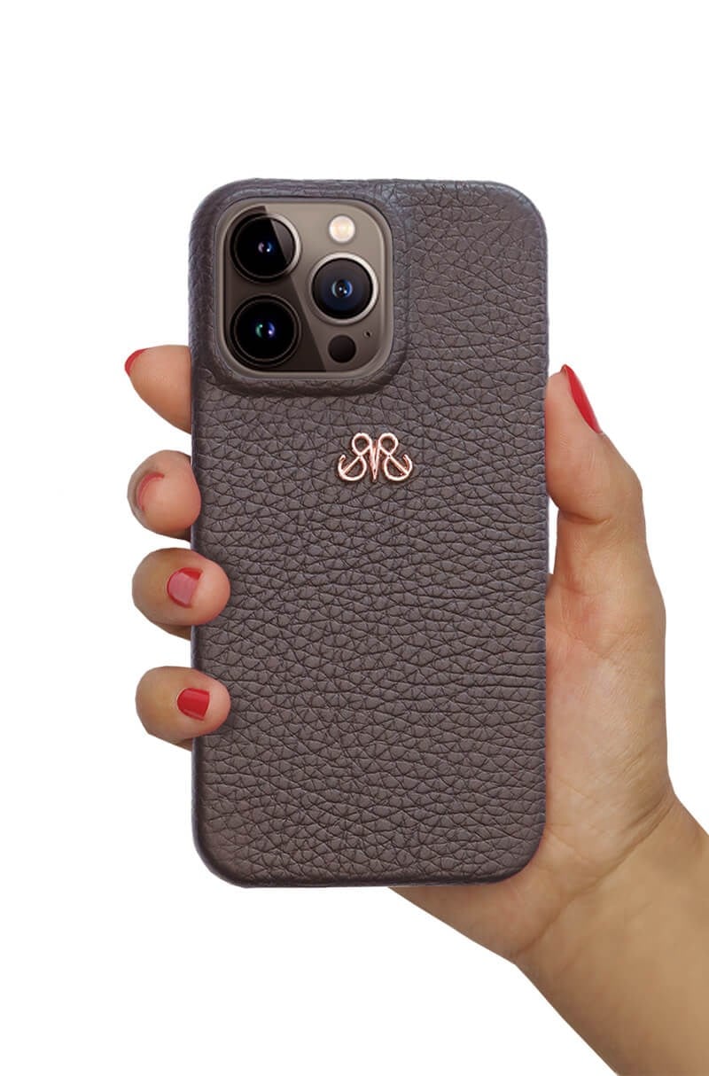 Deri iPhone Kılıf 13 Mini Kahve Togo