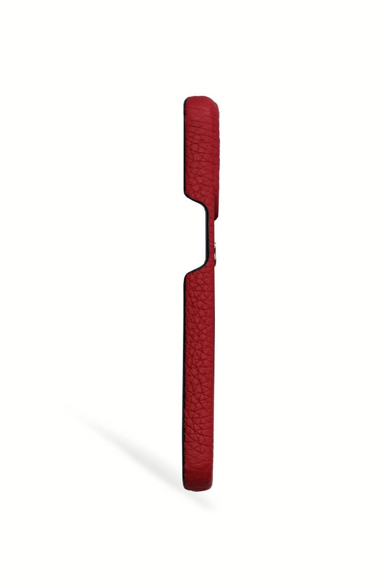 Deri iPhone Kılıf 13 Mini Kırmızı Togo