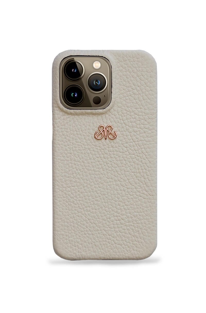 Deri iPhone Kılıf 13 Mini Krem Togo