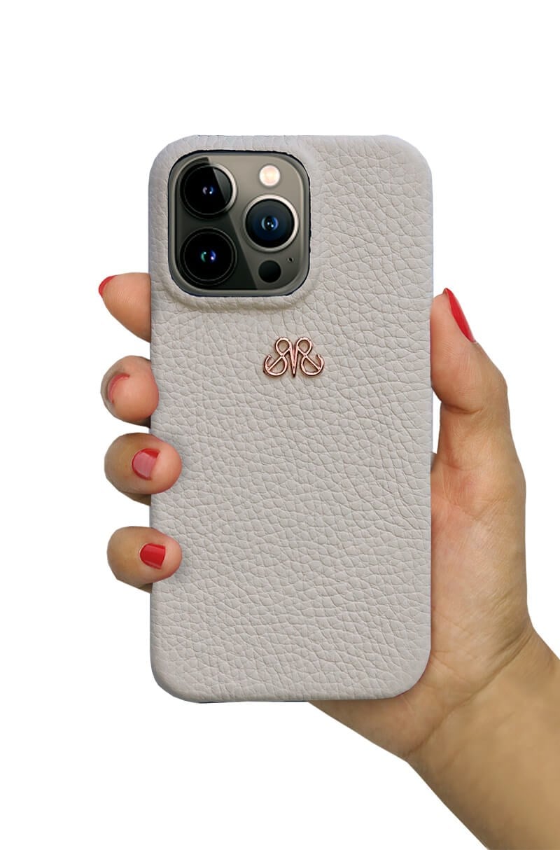Deri iPhone Kılıf 13 Mini Krem Togo