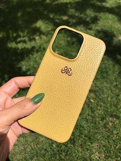 Deri iPhone Kılıf 13 Mini Olive Togo