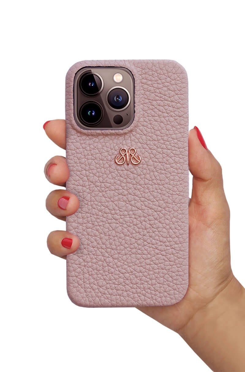 Deri iPhone Kılıf 13 Mini Pudra Togo