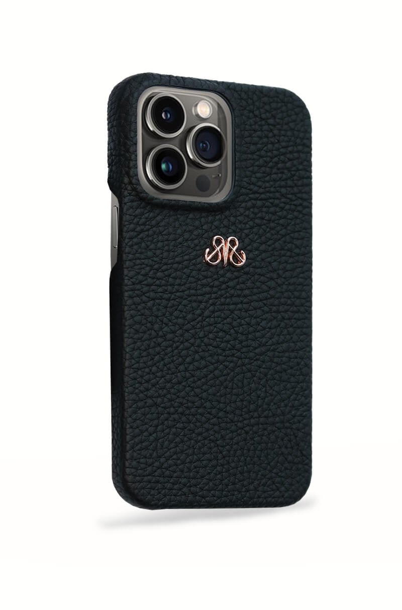 Deri iPhone Kılıf 13 Mini Siyah Togo