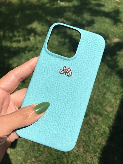 Deri iPhone Kılıf 13 Mini Turkuaz Togo