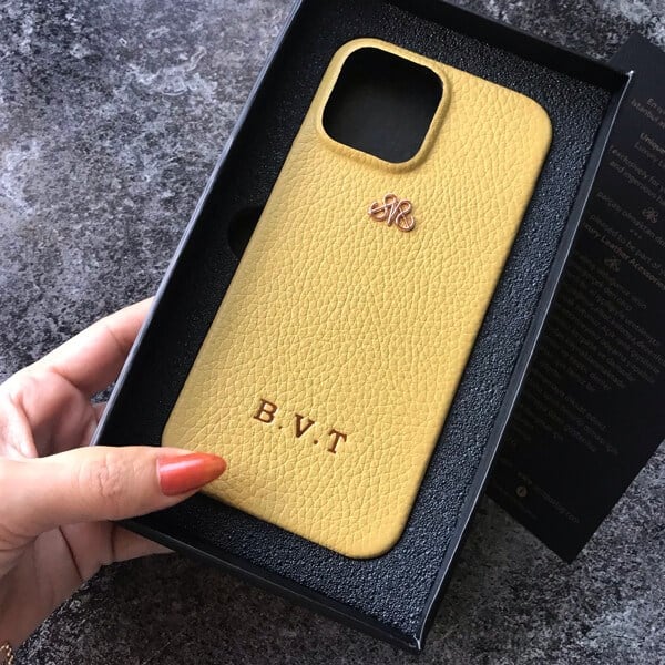 Deri iPhone Kılıf 13 Pro Olive Togo Full Deri