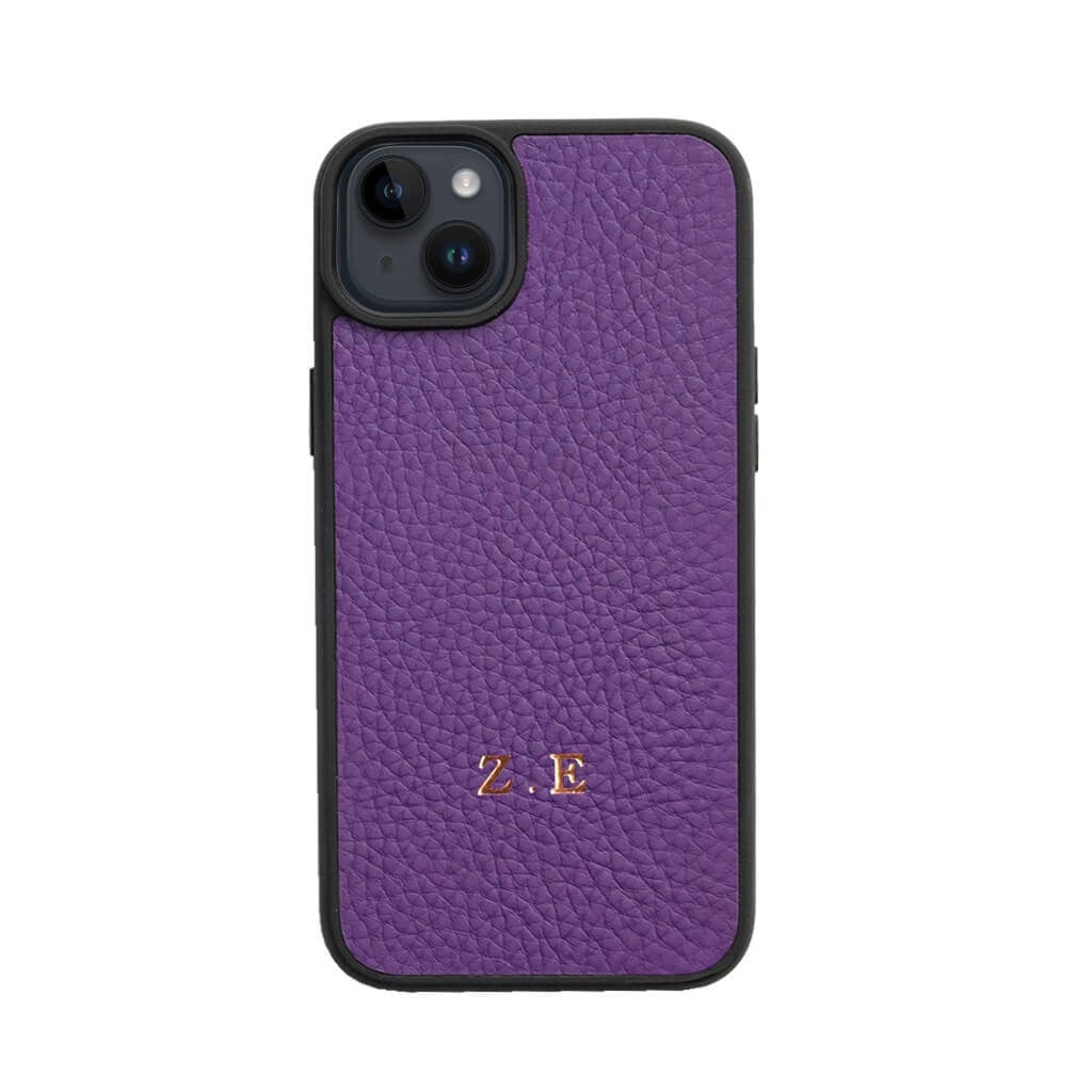Deri iPhone Kılıf 14- iPhone Kılıf 13 Mor Togo