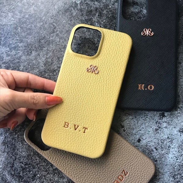 Deri iPhone Kılıf 14-13 Olive Togo Full Deri