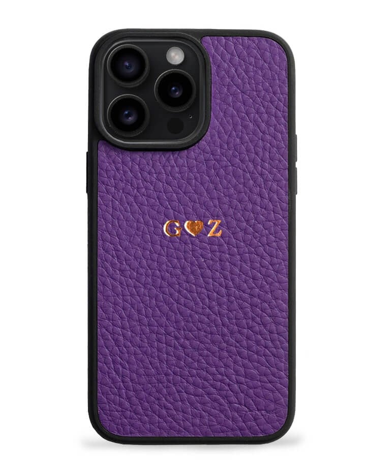Deri iPhone Kılıf 14 Pro Max Mor Togo