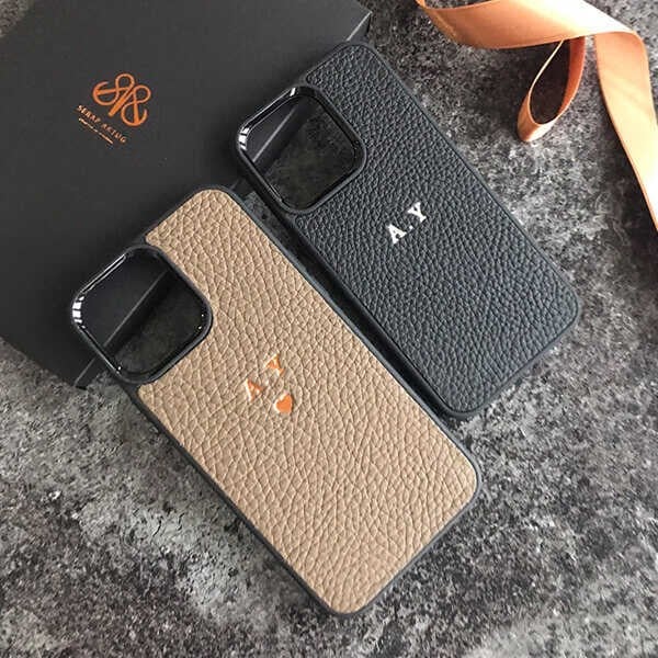 Deri iPhone Kılıf 14 Pro Max Vizon Togo