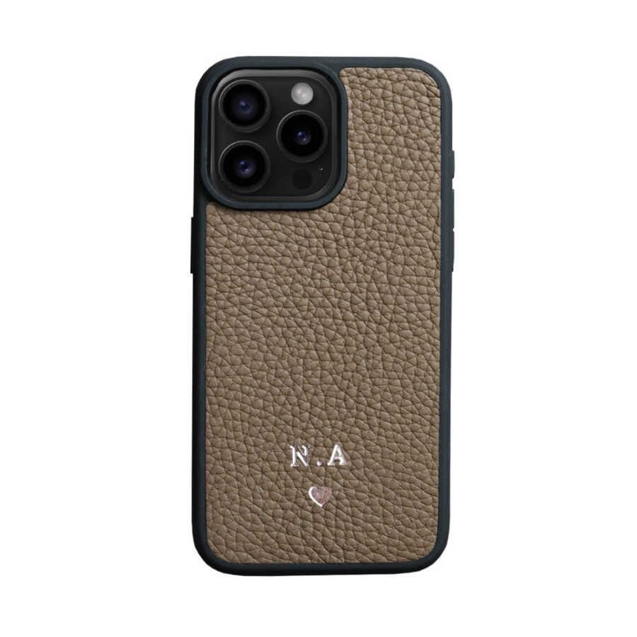 Deri iPhone Kılıf 14 Pro Max Vizon Togo