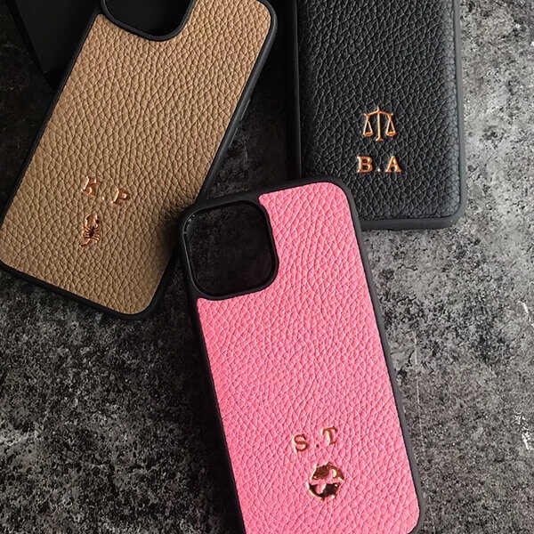Deri iPhone Kılıf 14 Pro Max Vizon Togo