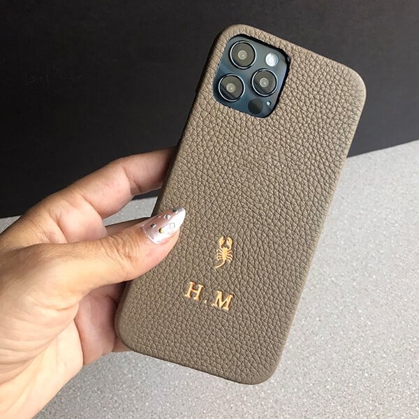 Deri iPhone Kılıf 14 Pro Vizon Togo Full Deri