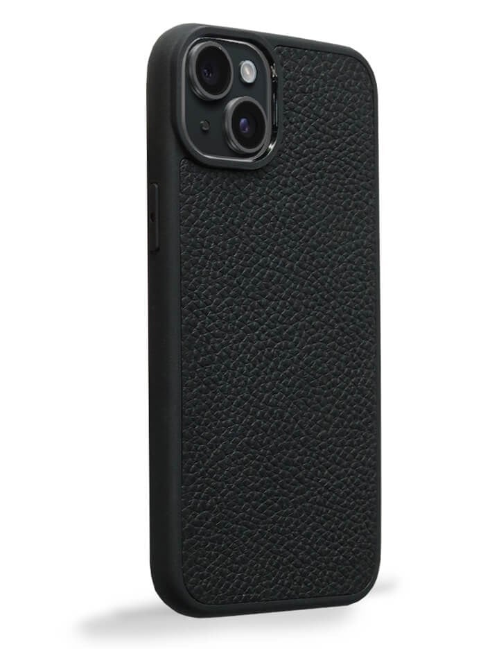 Deri iPhone Kılıf 15 Siyah Togo