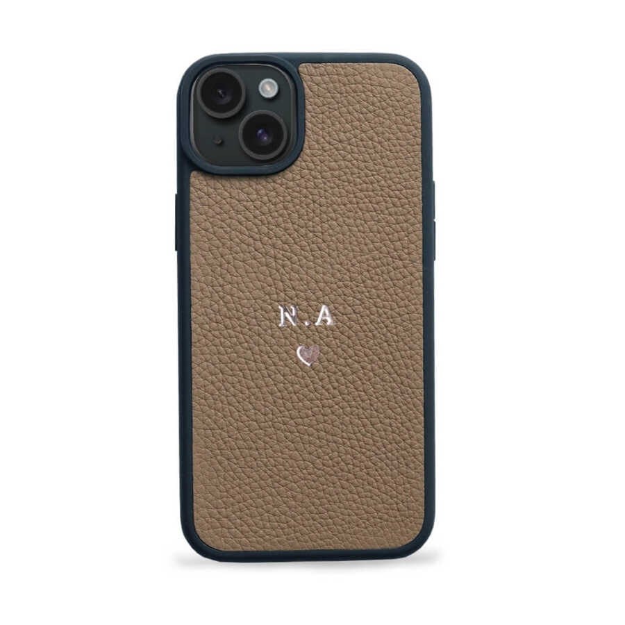 Deri iPhone Kılıf 15 Vizon Togo