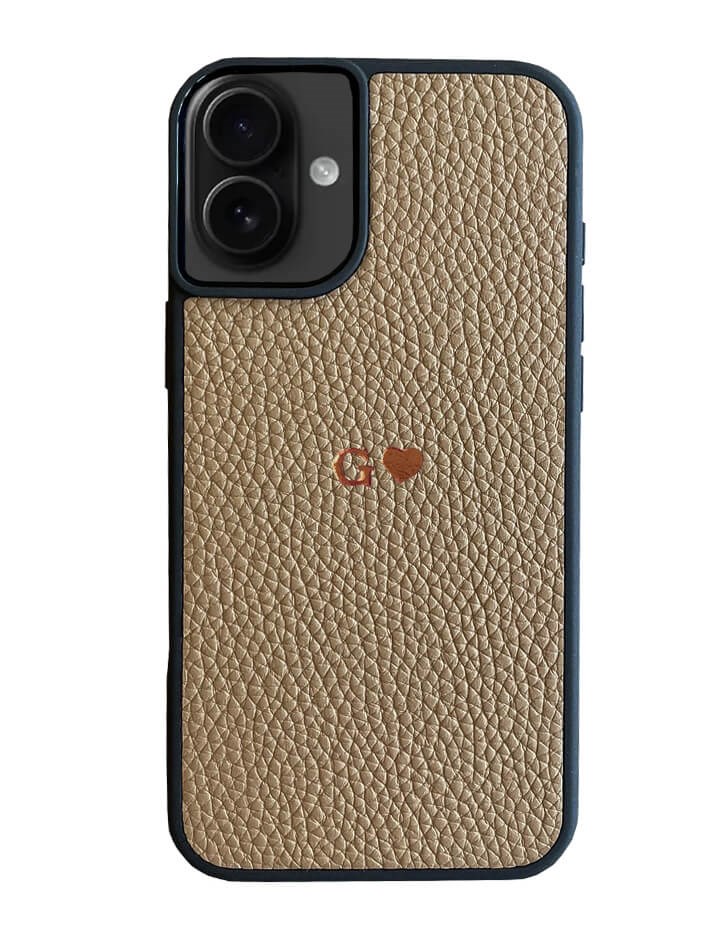 Deri iPhone Kılıf 16  Vizon Togo