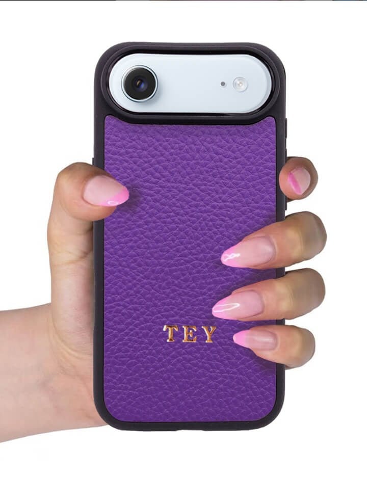 Deri iPhone Kılıf 17 Air Mor Togo