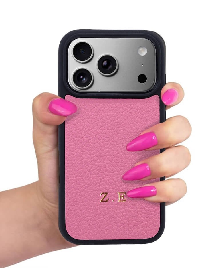 Deri iPhone Kılıf 17 Air Pembe Togo