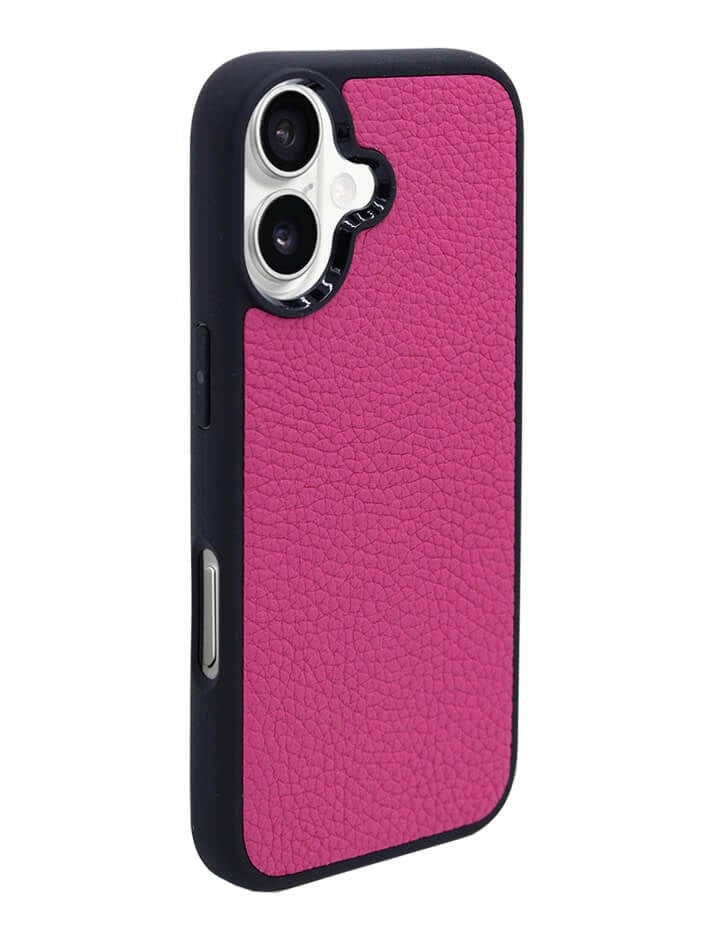 Deri iPhone Kılıf 17 Fuşya Togo