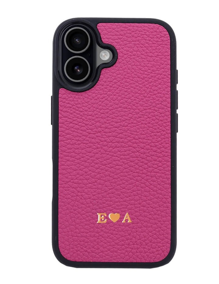 Deri iPhone Kılıf 17 Fuşya Togo