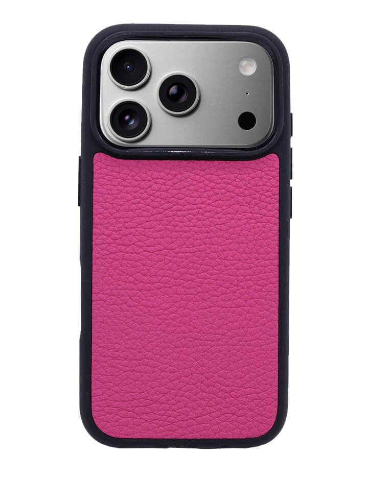 Deri iPhone Kılıf 17 Pro Max Fuşya Togo