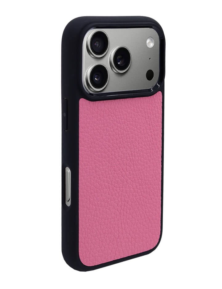 Deri iPhone Kılıf 17 Pro Max Pembe Togo