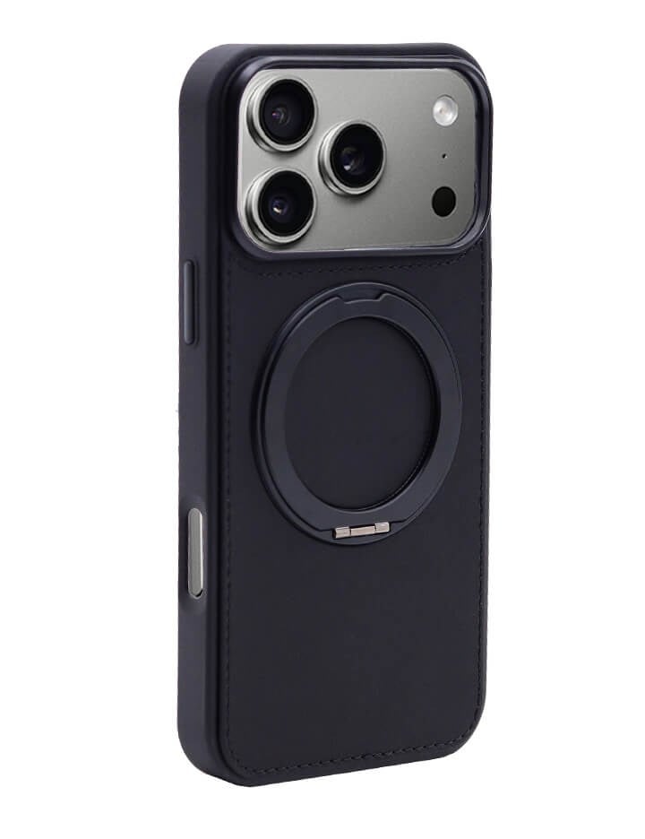 Deri iPhone Kılıf 17 Pro Max Siyah
