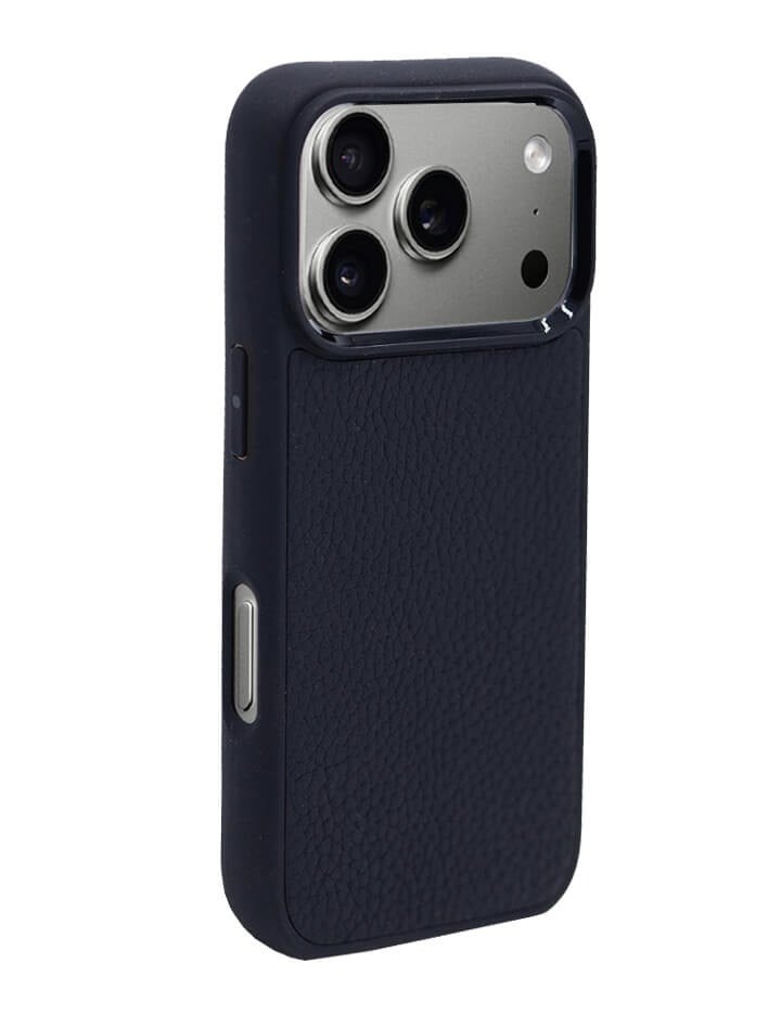 Deri iPhone Kılıf 17 Pro Max Siyah Togo