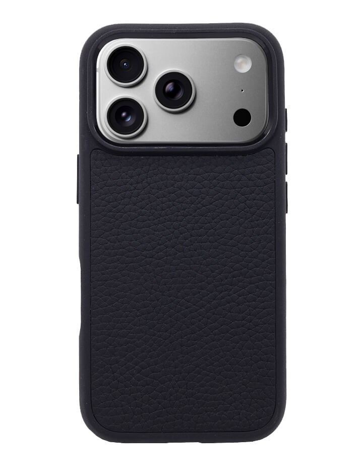 Deri iPhone Kılıf 17 Pro Max Siyah Togo