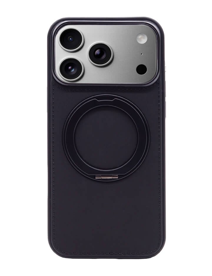 Deri iPhone Kılıf 17 Pro Siyah