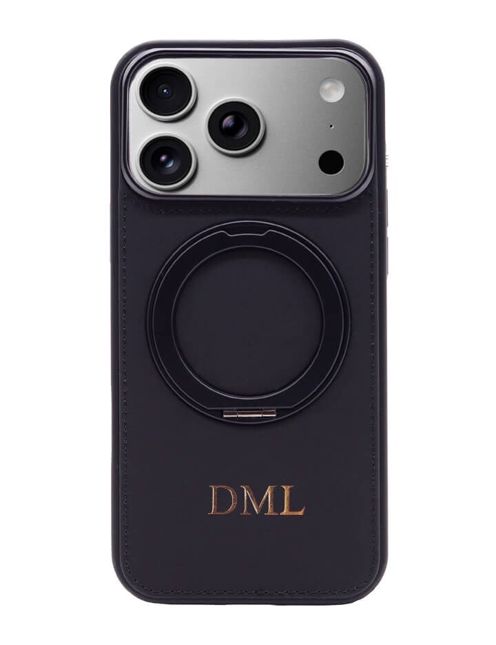 Deri iPhone Kılıf 17 Pro Siyah