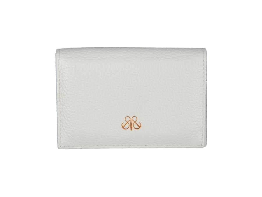 Deri Kapaklı Kartlık Beyaz Floter