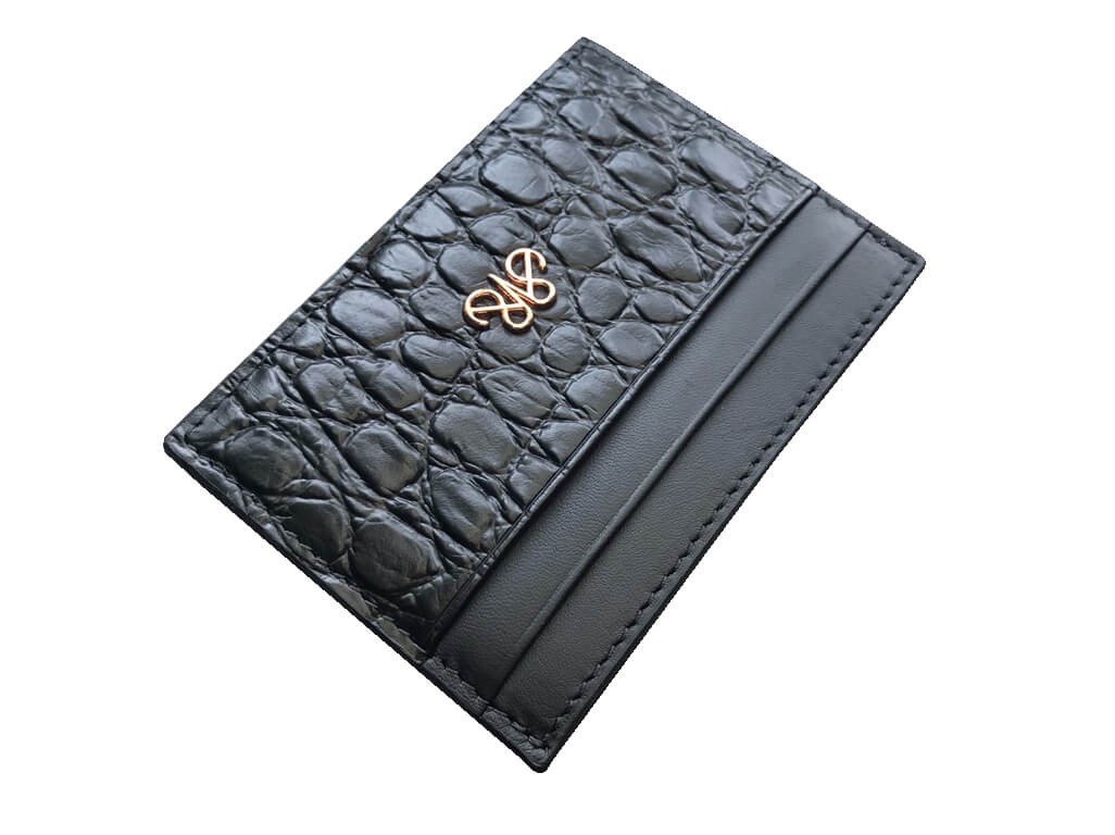Deri Kartlık Siyah Baby Croco