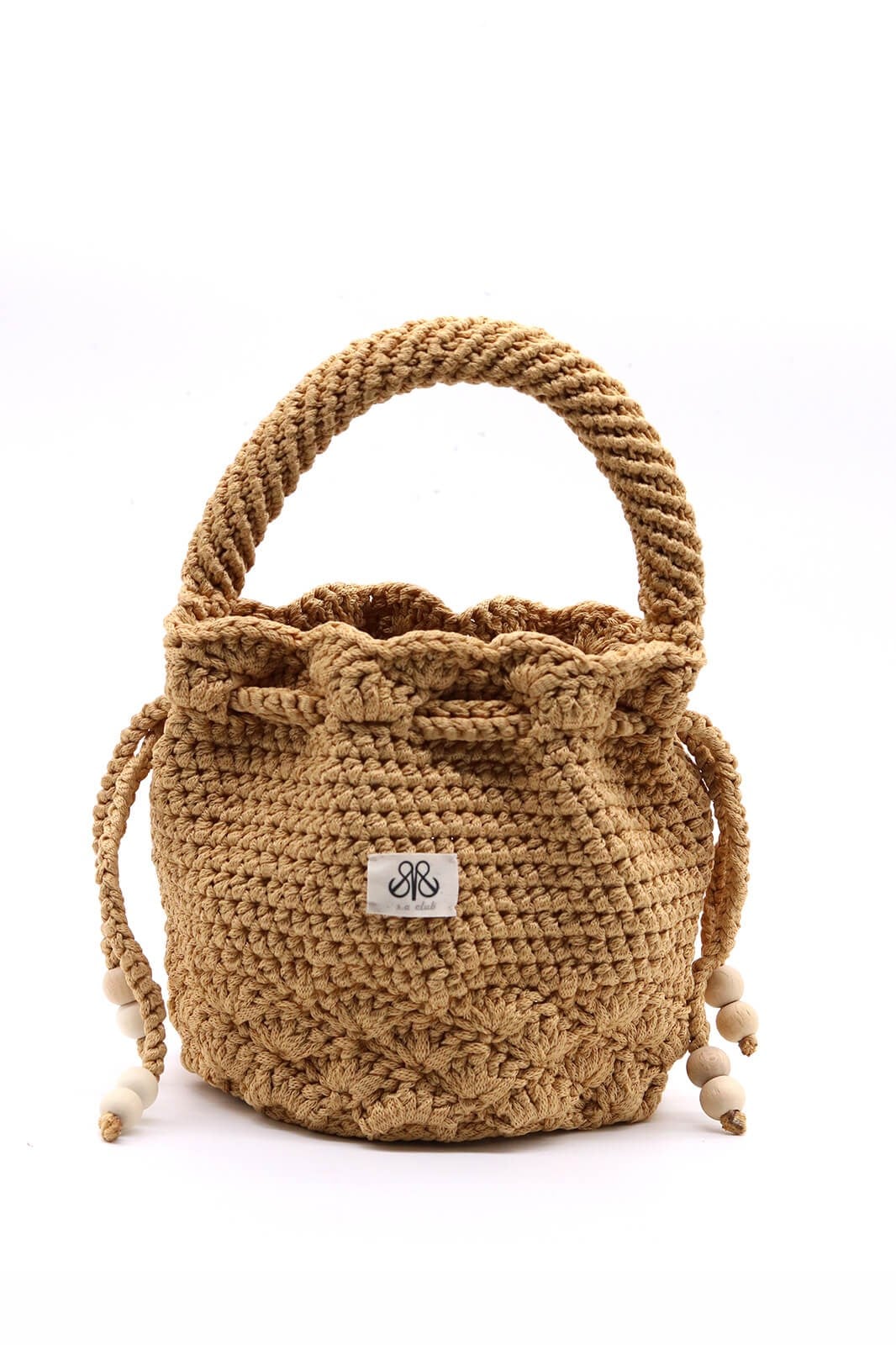 Kroşe örgü camel torba çanta Asenat