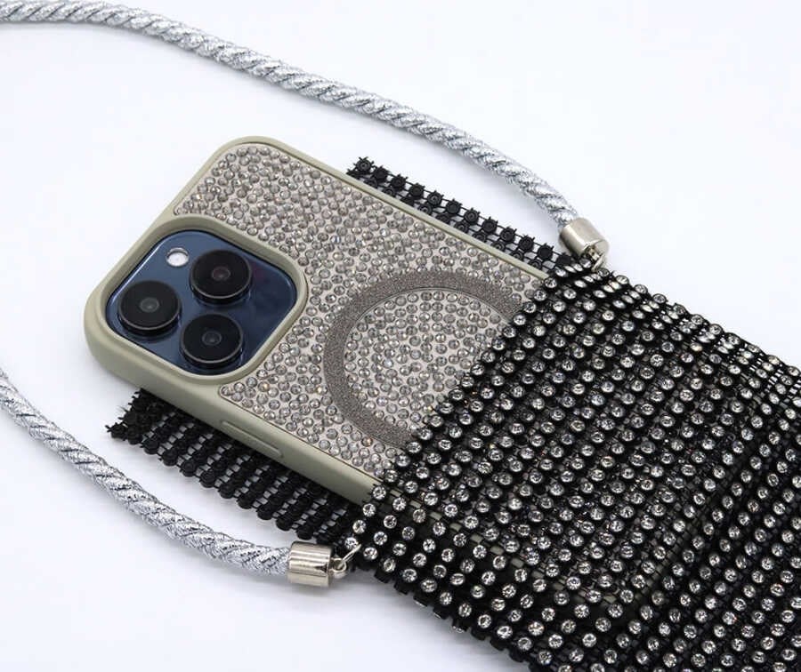 Taşlı Telefon Çanta