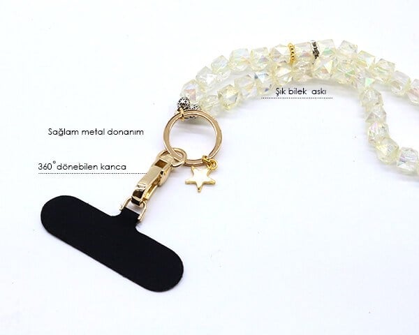 Telefon Bilek Askı Crystal Light