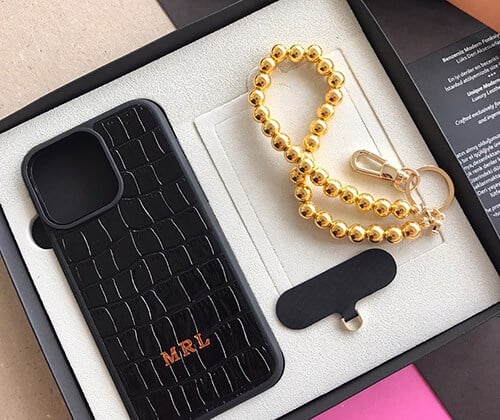 Telefon Bilek Askı Gold Pearl