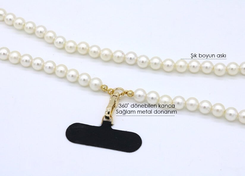 Telefon Boyun Askı Pearl