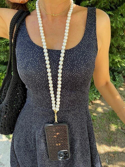 Telefon Boyun Askı Pearl