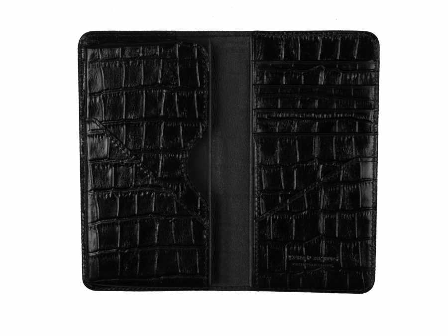 Telefon Cüzdan Siyah Croco
