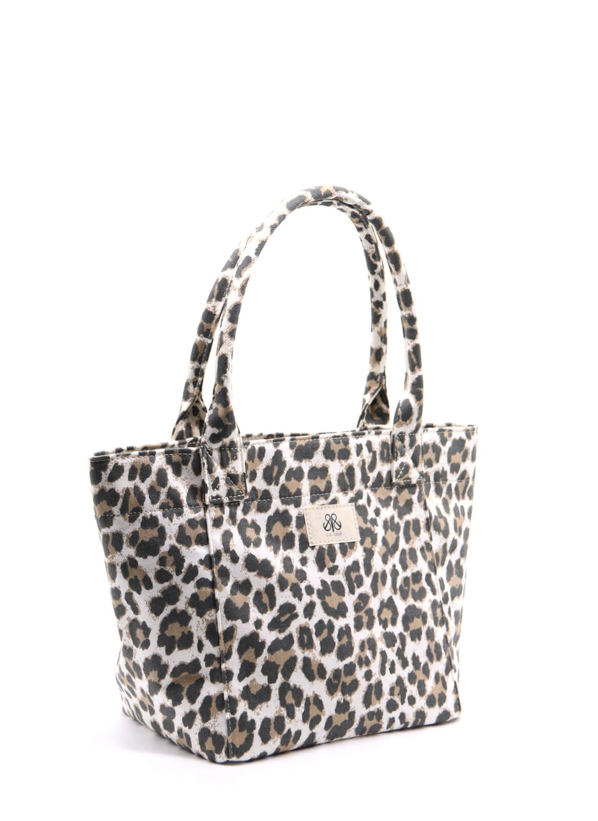 Tote Çanta Beyaz Leopar Medium