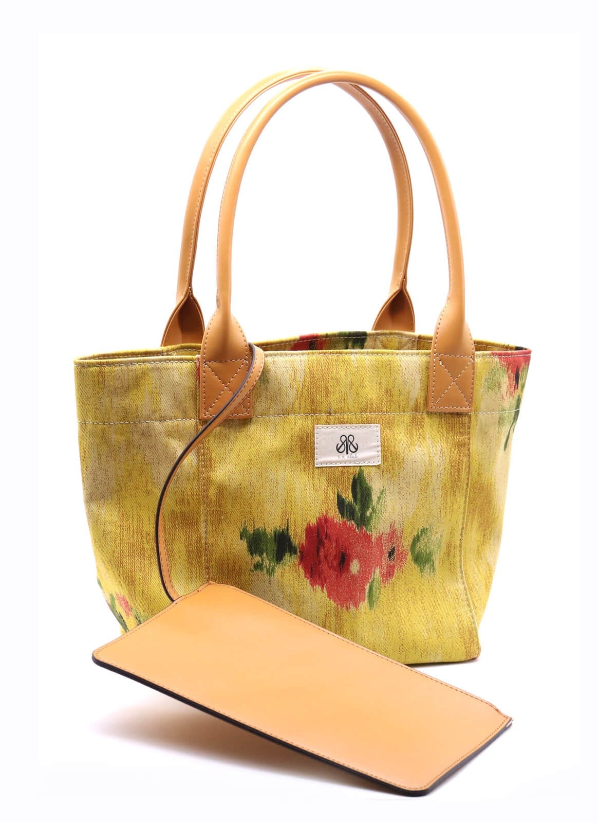Tote Çanta Sarı Çiçekli 2 Medium
