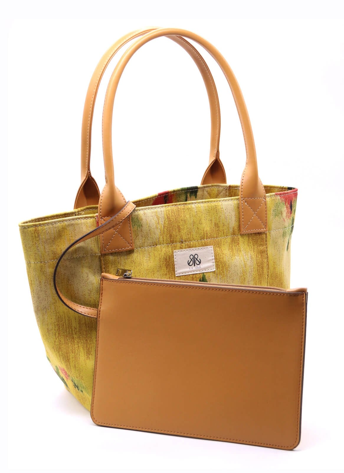 Tote Çanta Sarı Çiçekli 2 Medium