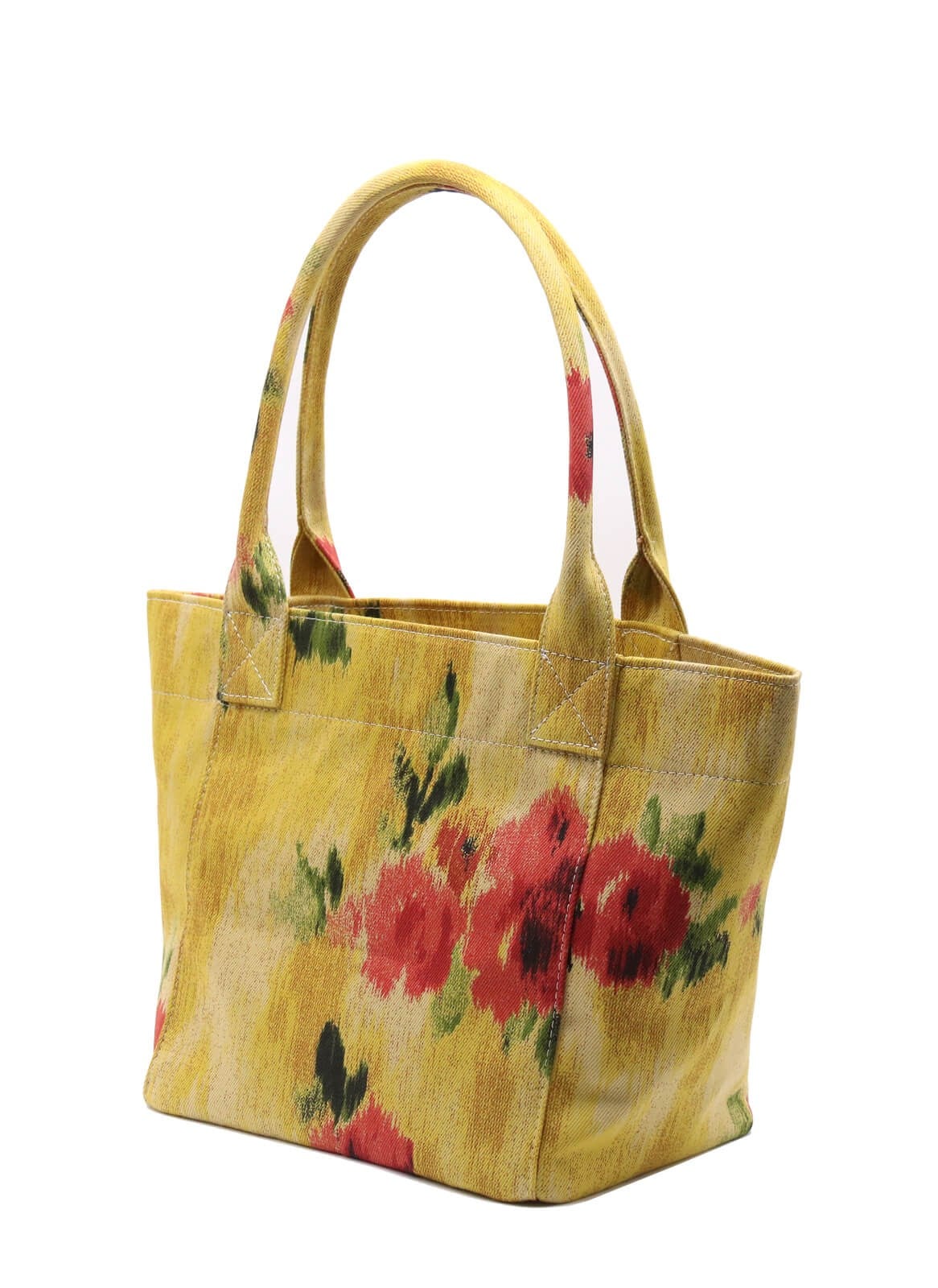 Tote Çanta Sarı Çiçekli Medium