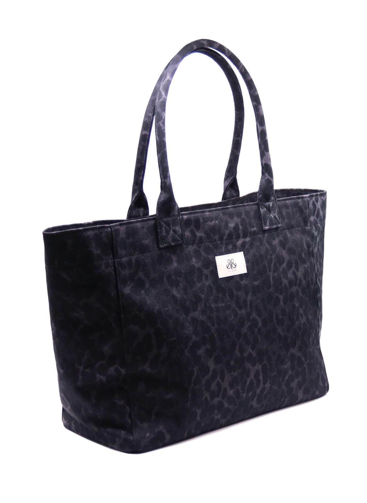 Tote Çanta Siyah Leopar Large