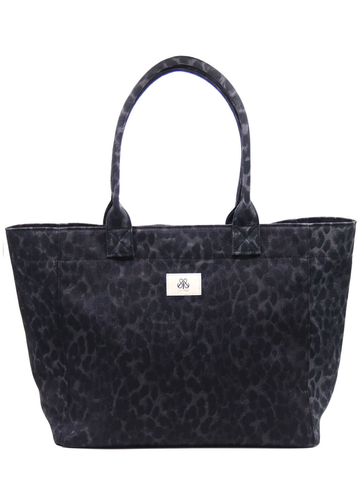Tote Çanta Siyah Leopar Large