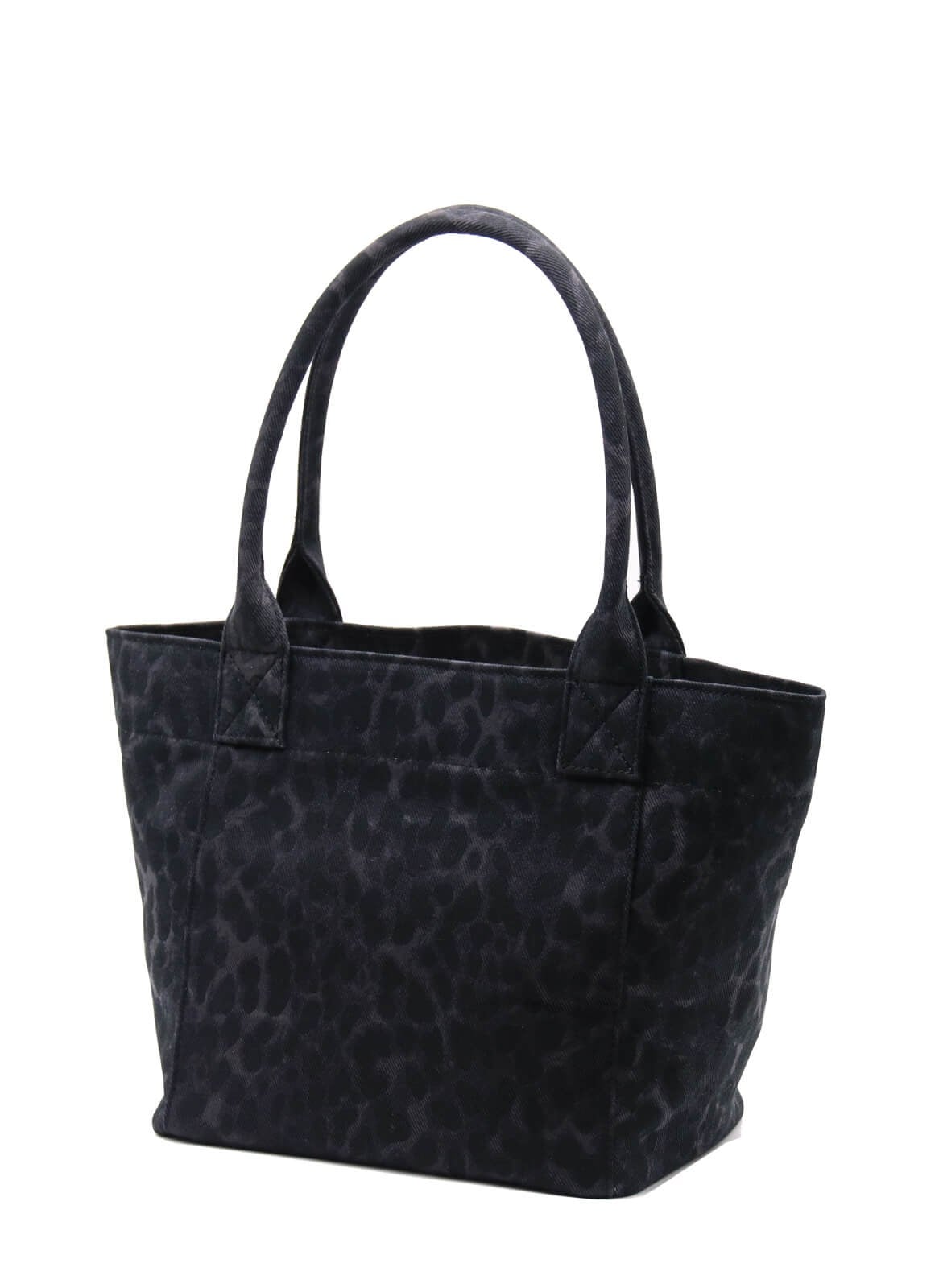 Tote Çanta Siyah Leopar Medium
